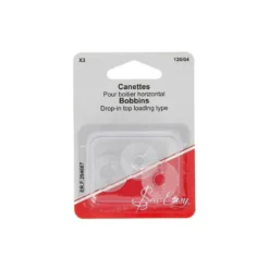 Canettes plastiques plates pour machine à coudre - 15K - lot de 3