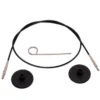 Câble Knit pro pour aiguilles Circulaire Interchangeable 80cm Noir