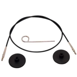Câble Knit pro pour aiguilles Circulaire, Interchangeable 60cm Noir