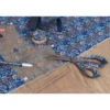 Ciseaux de couture fleuri bleu – 21,5cm