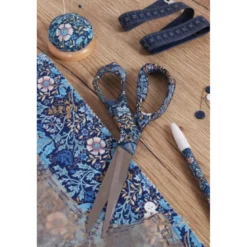 Ciseaux de couture fleuri bleu – 21,5cm