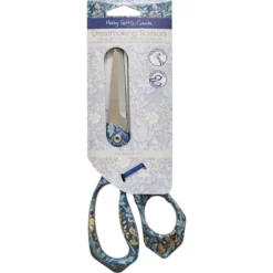 Ciseaux de couture fleuri bleu – 21,5cm