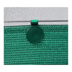 10 clips fixation rapide brise vue vert tous grillages.