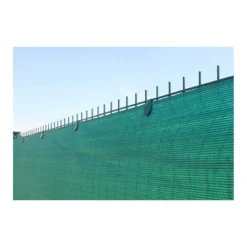10 clips fixation rapide brise vue vert tous grillages.