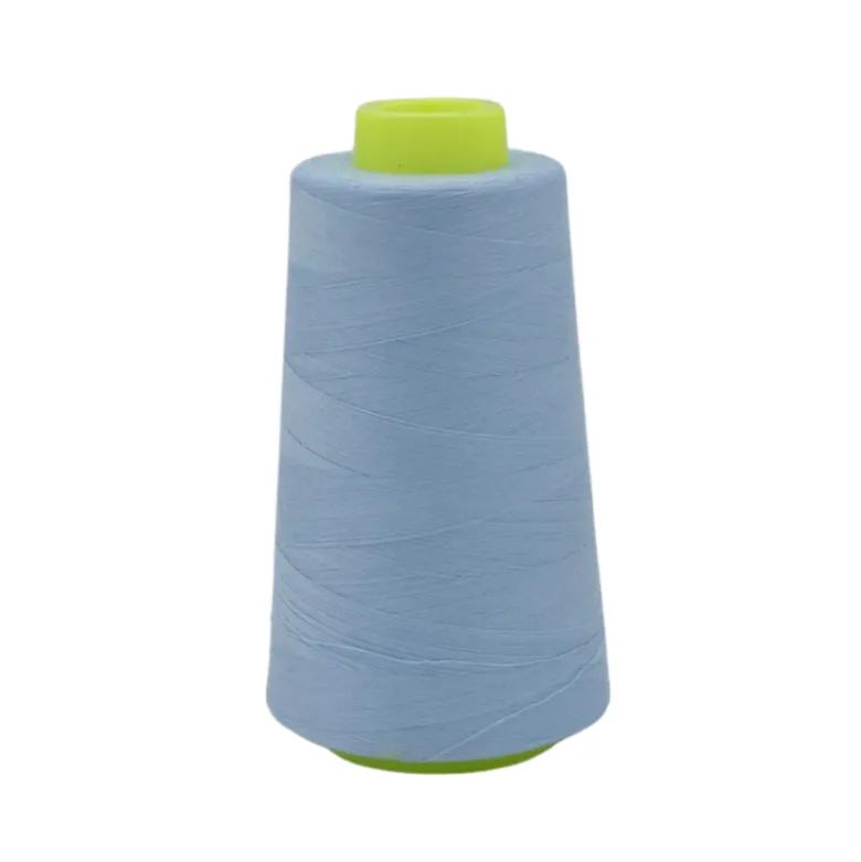 Cône de fil à coudre 100% polyester bleu bébé - 3000 yards