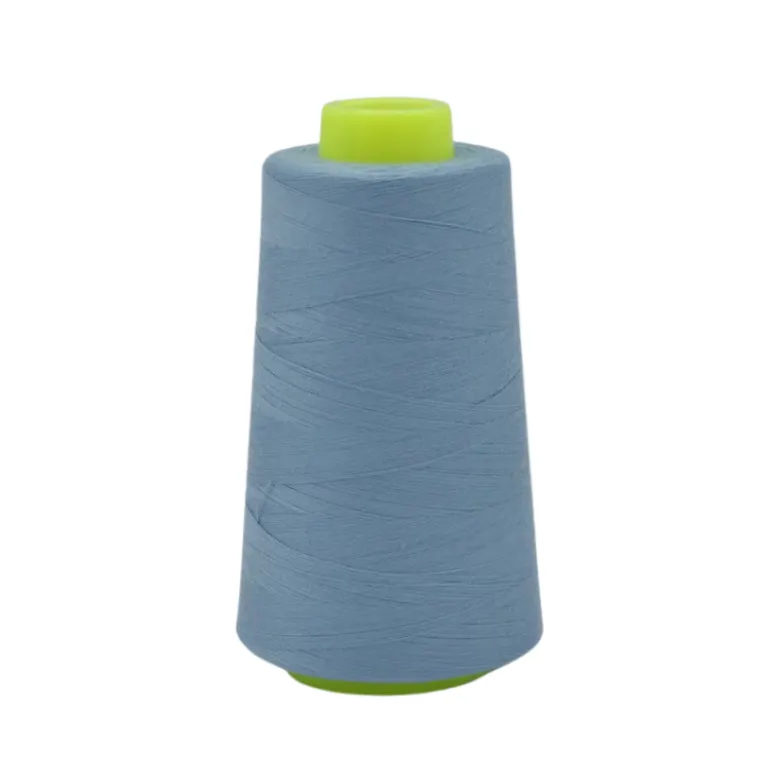 Cône de fil à coudre 100% polyester bleu poussière - 3000 yards
