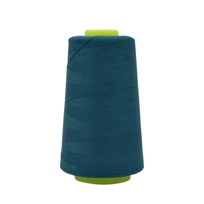 Cône de fil à coudre 100% polyester bleu pétrole - 3000 yards
