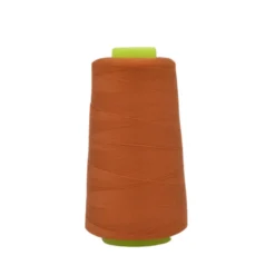 Cône de fil à coudre 100% polyester Cognac - 3000 yards