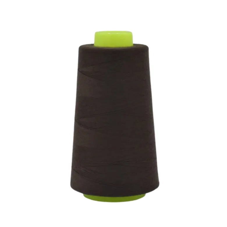 Cône de fil à coudre 100% polyester Marron foncé - 3000 yards