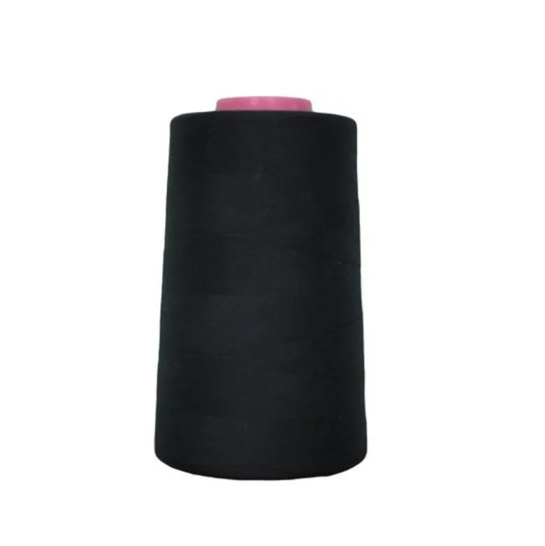Cône de fil à coudre 100% polyester Noir - 5000 yards (4573m)