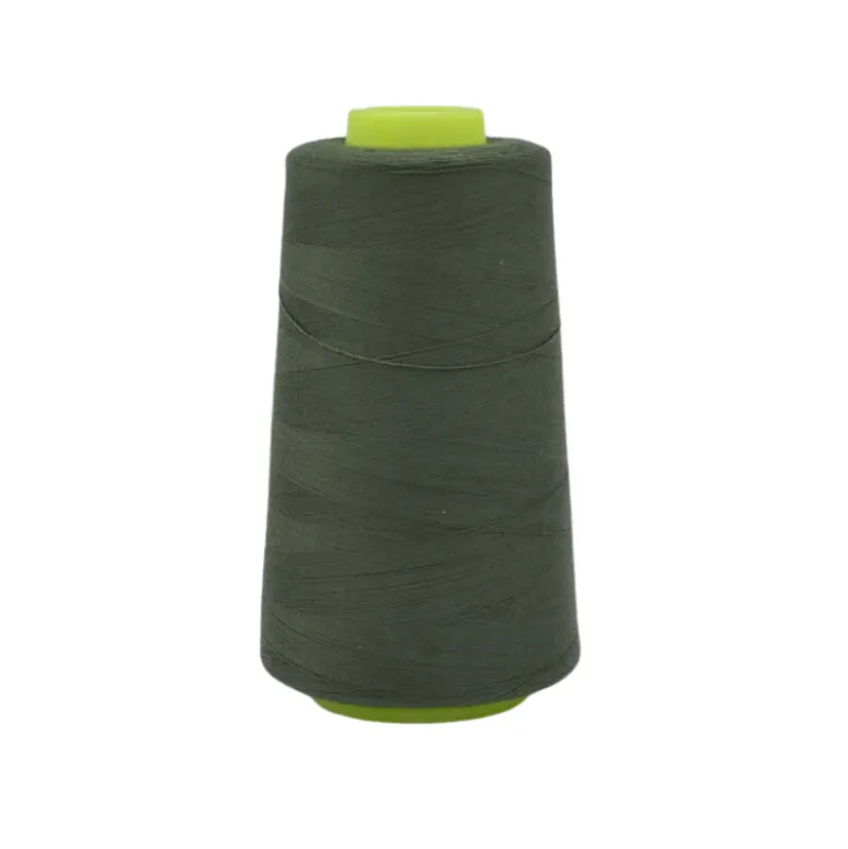 Cône de fil à coudre 100% polyester Vert armée - 3000 yards