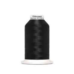 Cône fil Mousse Gutermann Bulky lock 180 2000 m - N°000 Noir
