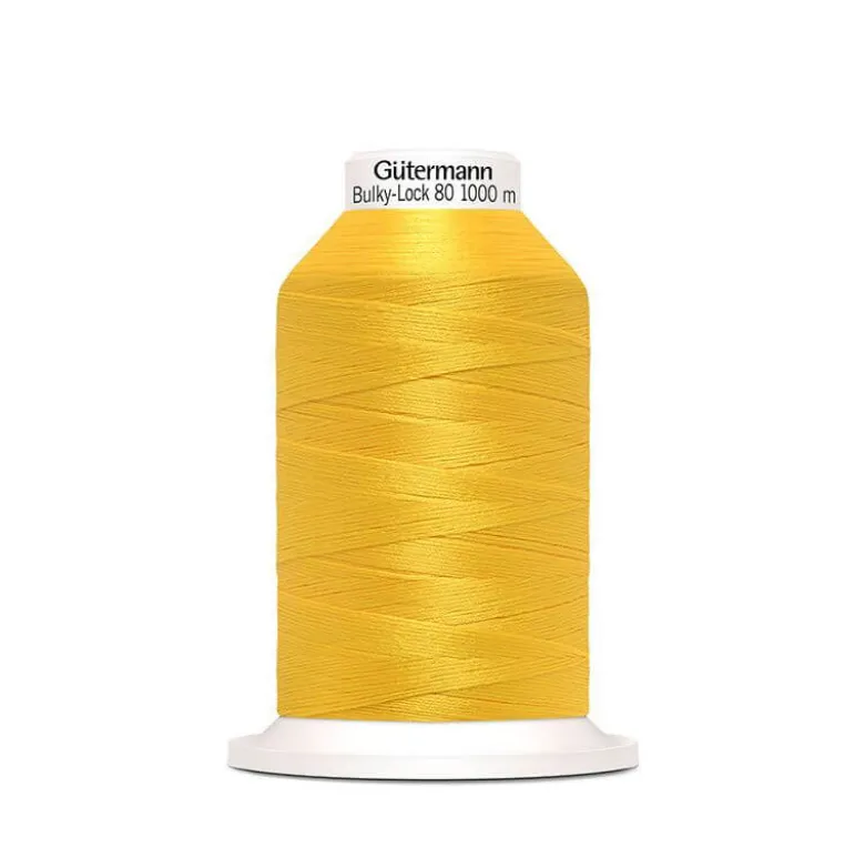 Cône fil Mousse Gutermann Bulky Lock 80 Jaune 1000 m - N°417