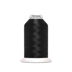 Cône fil Mousse Gutermann Bulky Lock 80 NOIR 1000 m - N°000