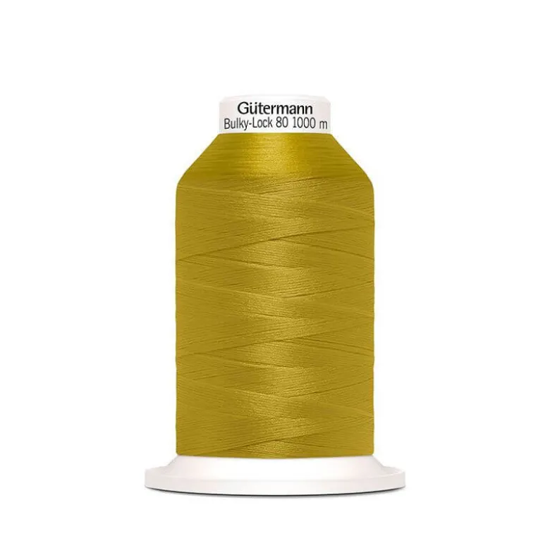Cône fil Mousse Gutermann Bulky Lock 80 Moutarde 1000 m - N°968