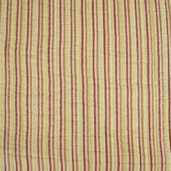 Coton matelassée Kaby motif fleurs Indienne fond terracotta