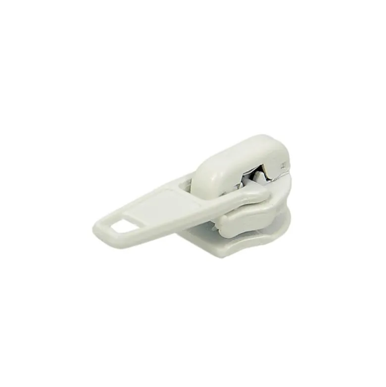 Curseur blanc cassé - Ecru pour fermeture éclair maille n°5