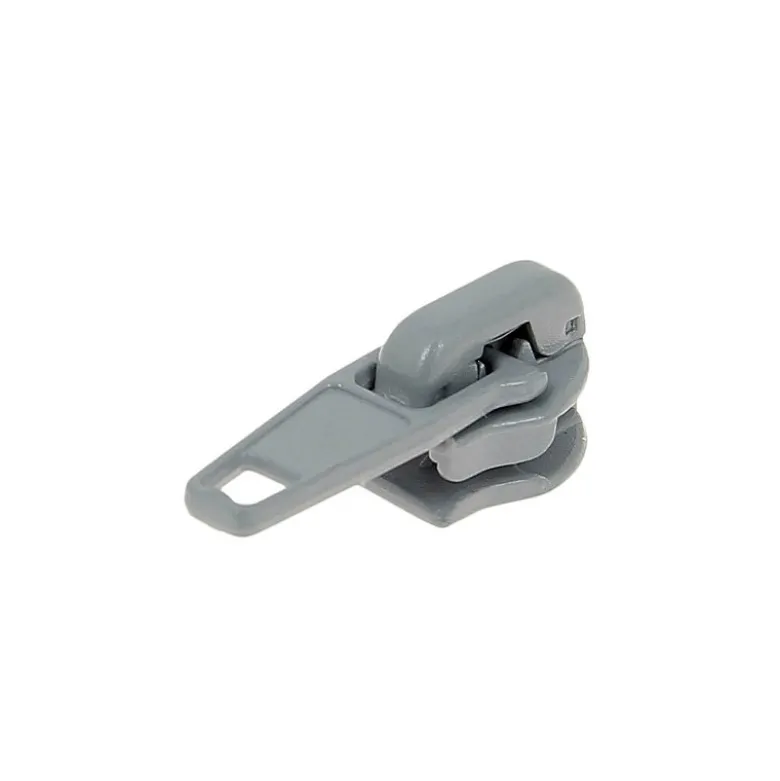 Curseur coloris gris pour fermeture éclair maille n°5