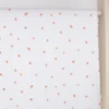 Double gaze Coreo motif coeurs rouges fond blanc - OEKO TEX