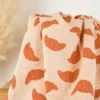 Double gaze Croissants fond bisque - OEKO TEX