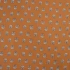 Double gaze de coton Bio & OEKO TEX Augustine motifs fleurs fond caramel
