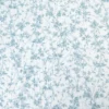 Double gaze de coton Bio & OEKO TEX Jeannine motifs fleurs bleues Bridgerton