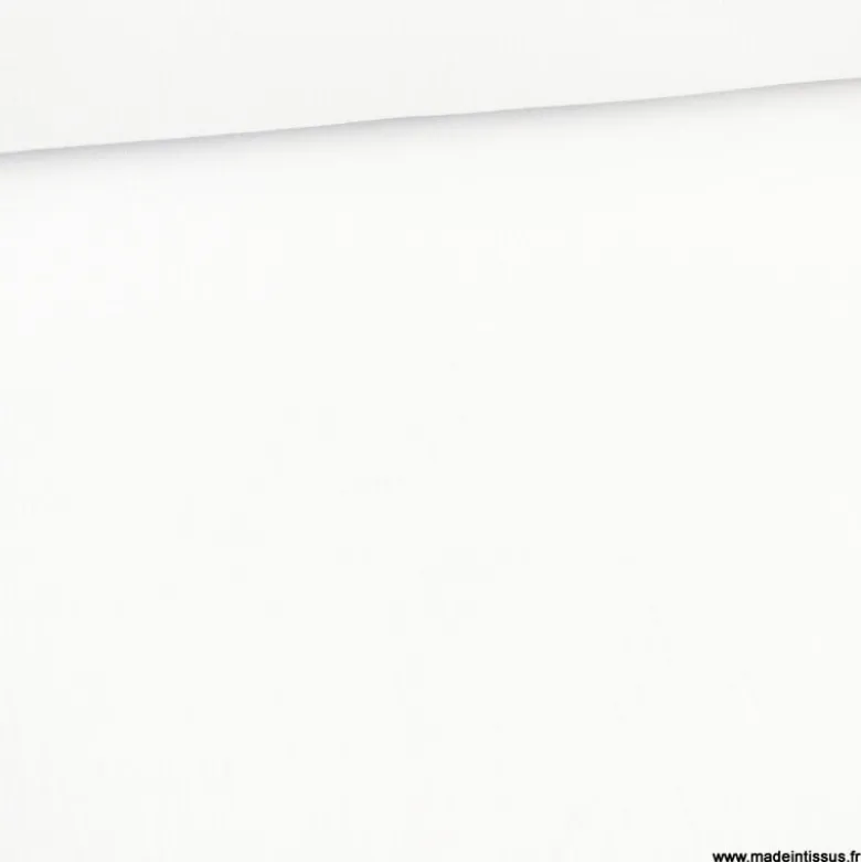Double gaze de coton Bio uni Blanc -OEKO TEX