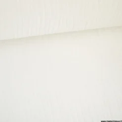 Double gaze de coton Bio uni Blanc cassé Milk -OEKO TEX