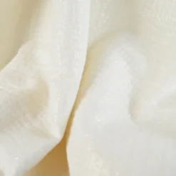 Double gaze de coton irisé Lurex fond Ecru -OEKO TEX