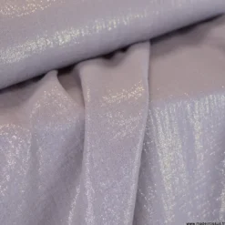 Double gaze de coton irisé Lurex Parme -OEKO TEX