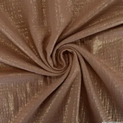 Double gaze de coton irisé Lurex Cognac -OEKO TEX