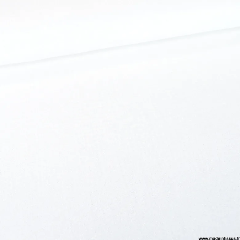 Double gaze de coton irisé Lurex Blanc -OEKO TEX