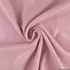 Double gaze de coton irisé Lurex fond Rose -OEKO TEX
