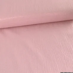 Double gaze de coton irisé Lurex fond Rose -OEKO TEX