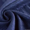 Double gaze de coton irisé Lurex fond Bleu Marine -OEKO TEX