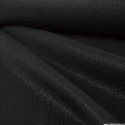 Double gaze de coton irisé Lurex fond Noir -OEKO TEX