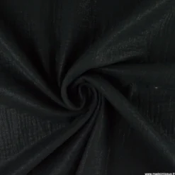 Double gaze de coton irisé Lurex fond Noir -OEKO TEX