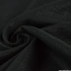 Double gaze de coton irisé Lurex fond Noir -OEKO TEX