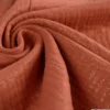 Double gaze de coton irisé Lurex fond Brique -OEKO TEX