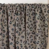 Double gaze Fauve motif léopard Taupe - OEKO TEX
