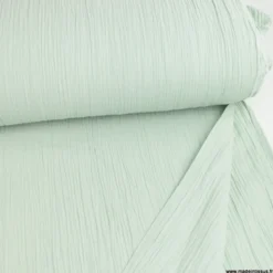 Double gaze grande largeur coloris Vert de gris (280cm) - OEKO TEX