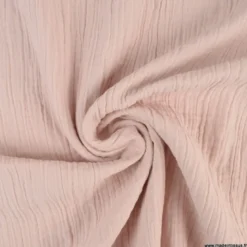 Double gaze grande largeur coloris Pétale (280cm) - OEKO TEX