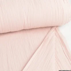 Double gaze grande largeur coloris Pétale (280cm) - OEKO TEX