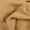 Double gaze grande largeur coloris Camel (280cm) - OEKO TEX