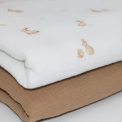 Double gaze Jeannot Motif petits lapins