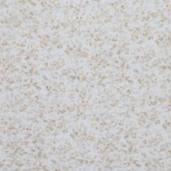 Double gaze motif Emilie - Motif fleurs et feuillage beige