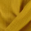Double gaze Slub effet lin coloris Moutarde - OEKO TEX