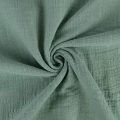 Double gaze Slub effet lin coloris vert céladon - OEKO TEX