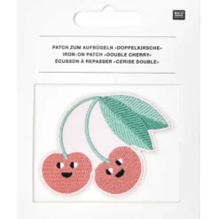 Ecusson thermocollant Cerise double - Rico Design