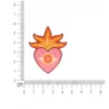 Ecusson thermocollant Coeur Sacré - Rose